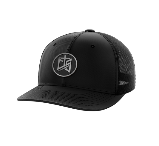 CTS Patch Hat - Black On Black (Snapback or Fitted)